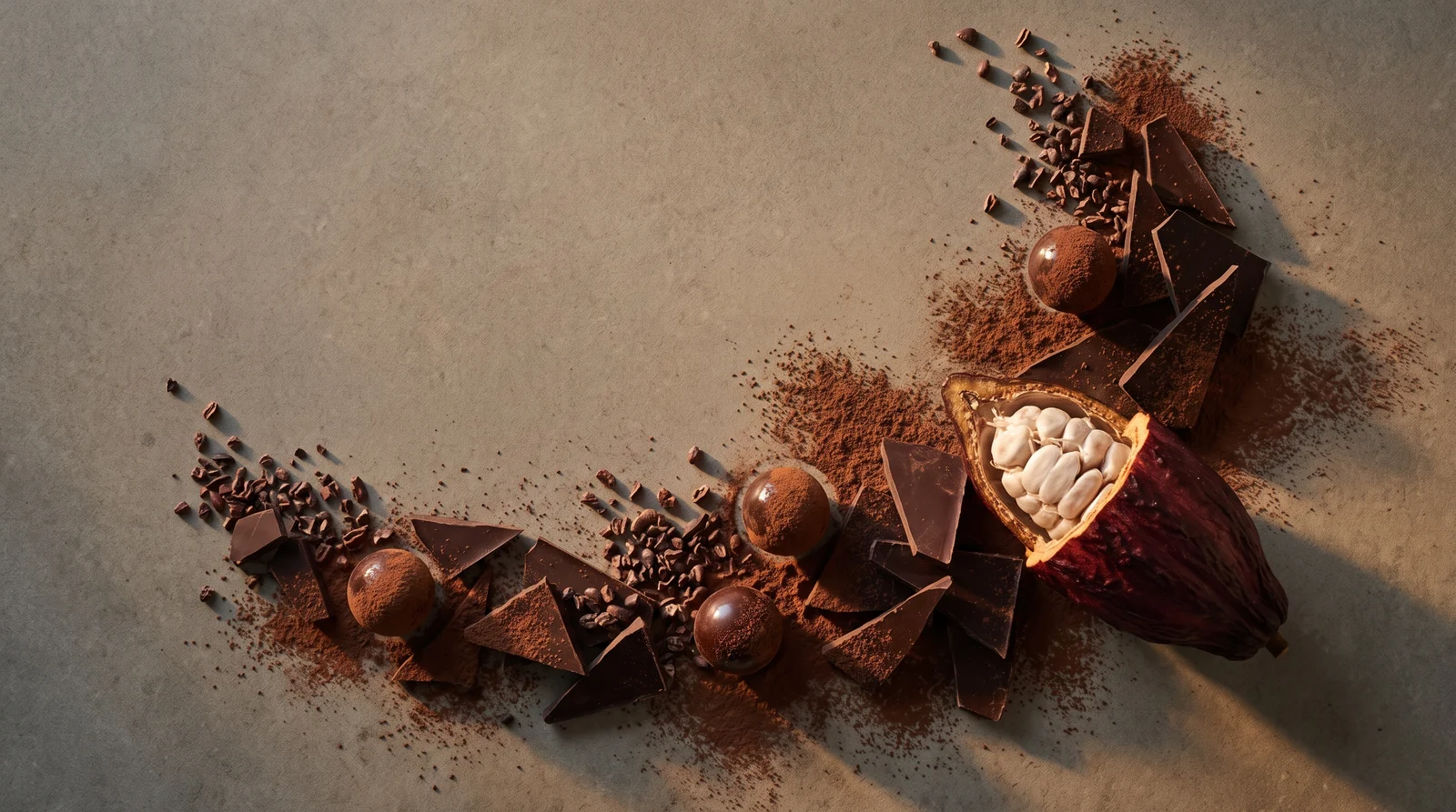 Chocolate and cacao confections — illustrative theme photography